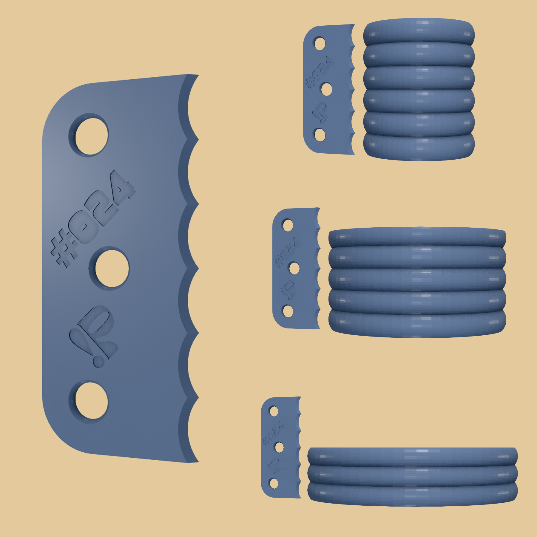 Pottery rib tool #024
