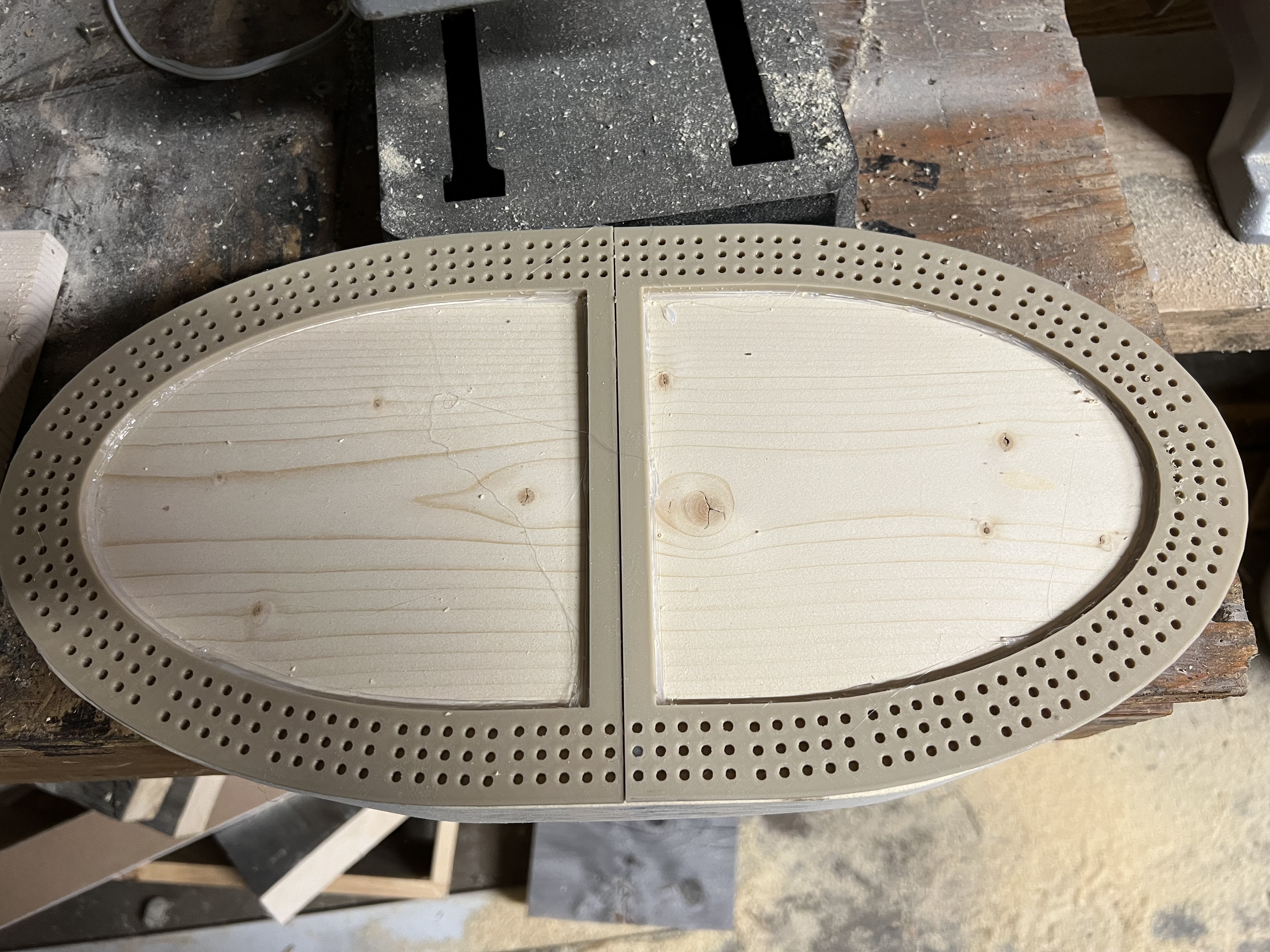 Cribbage Board Template