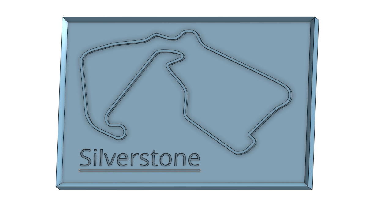 Silverstone race track display
