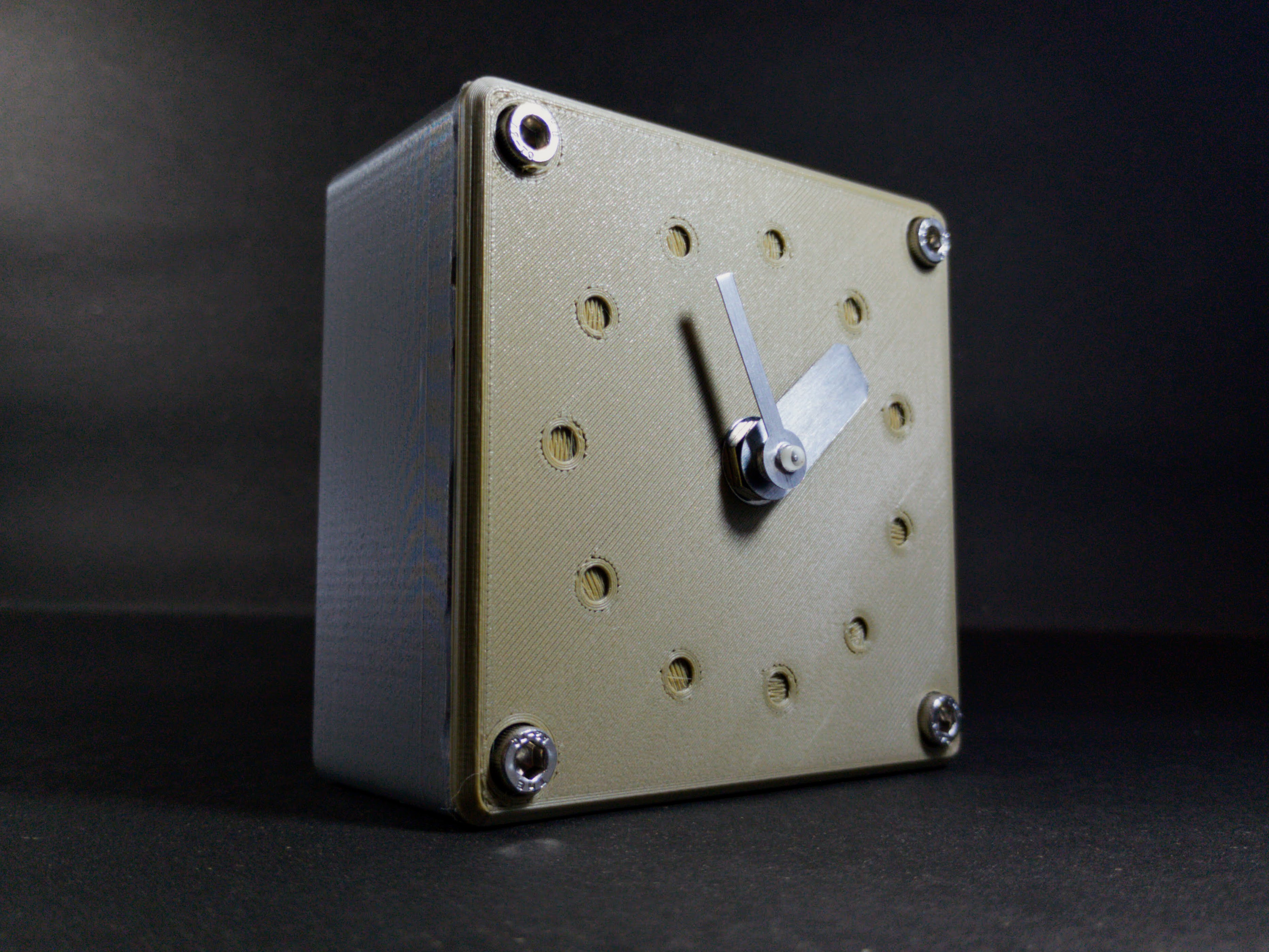 Industrial Style Desk Clock