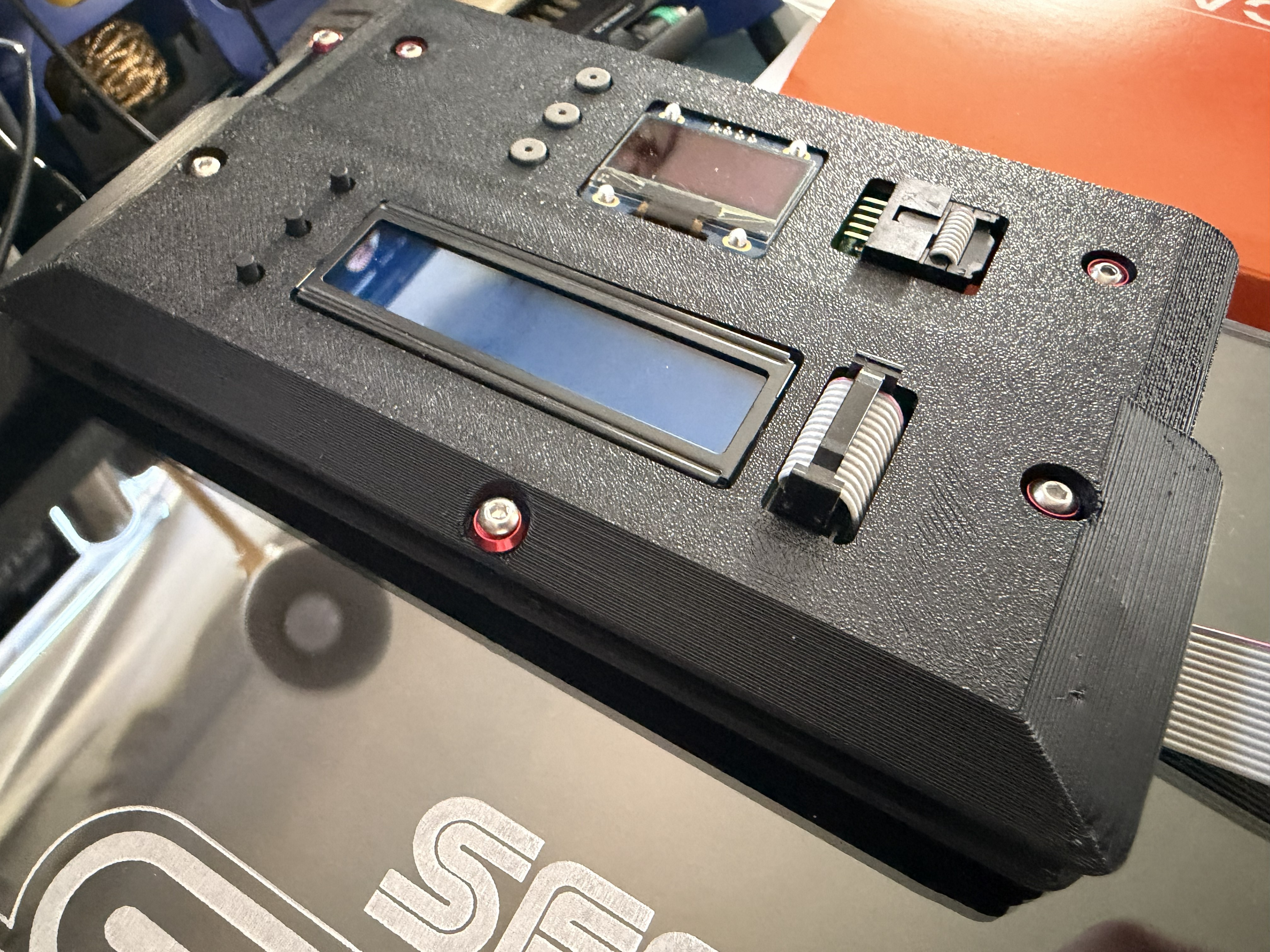 Darksoft Sega ST-V Dark Knight Multi LCD Selector Cart Slot Mount for Lions3 acrylic case