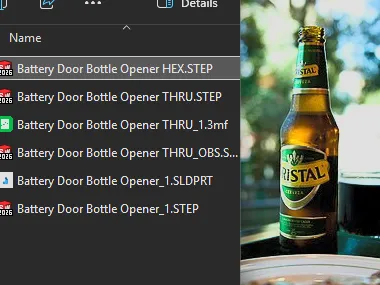 Nerf Schmetterling Battery Cover Bottle Opener