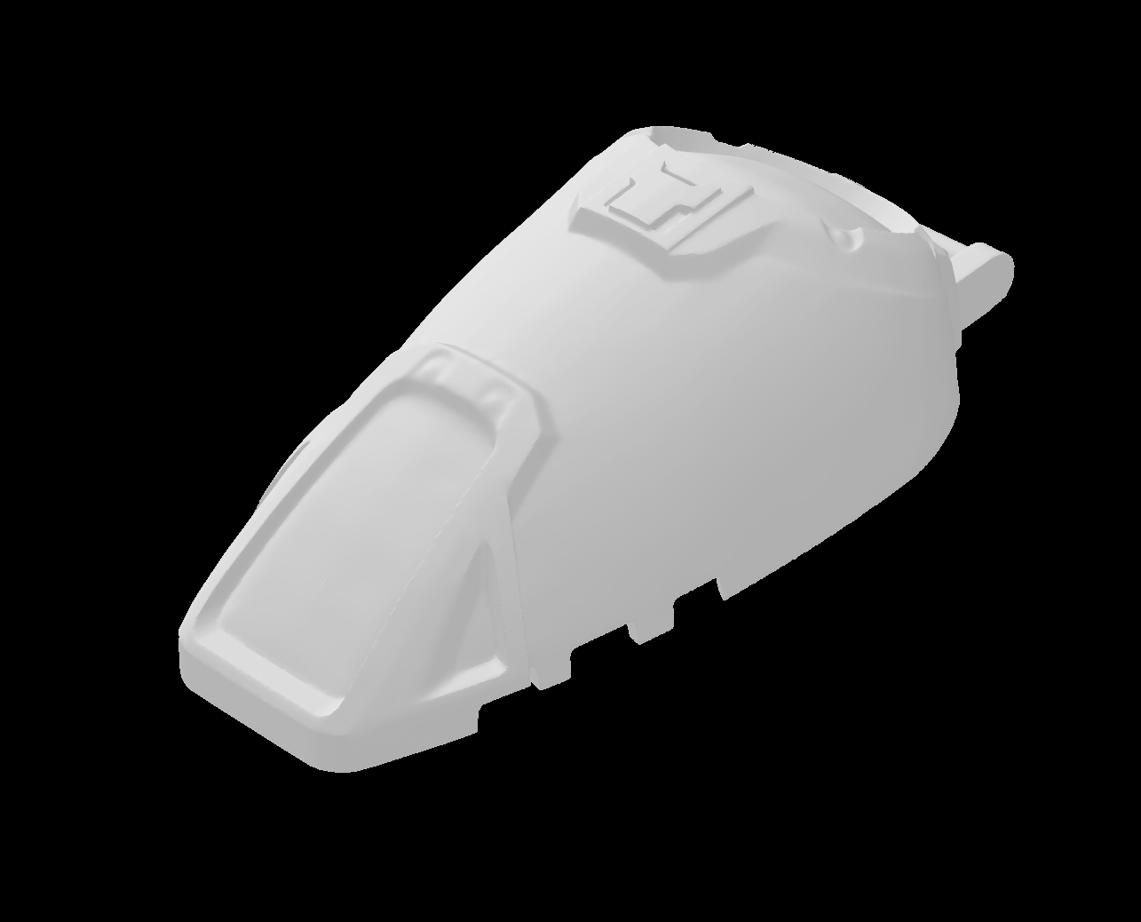 Lego Compatible (69564.dat) Windscreen 7 x 4 x 2 Canopy with Armor and Handle Pattern