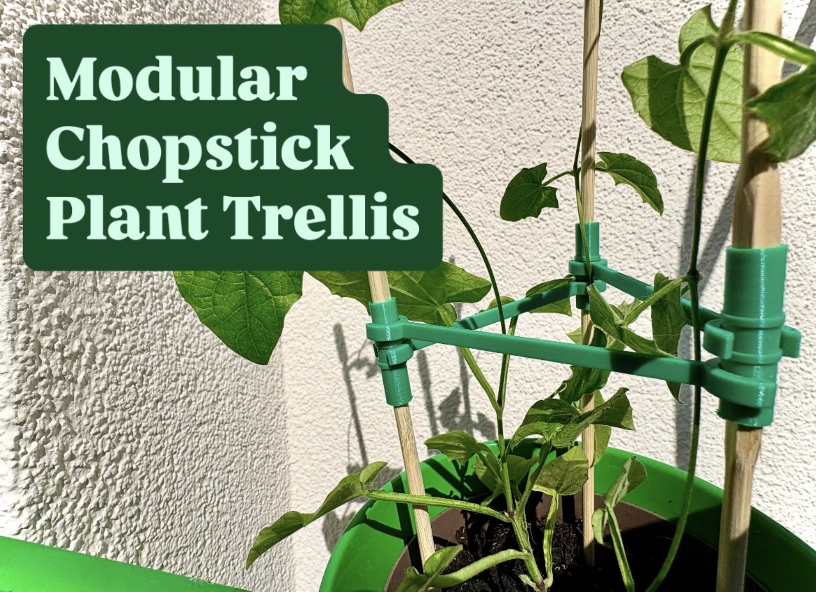 Modular Chopstick Plant Trellis Connectors