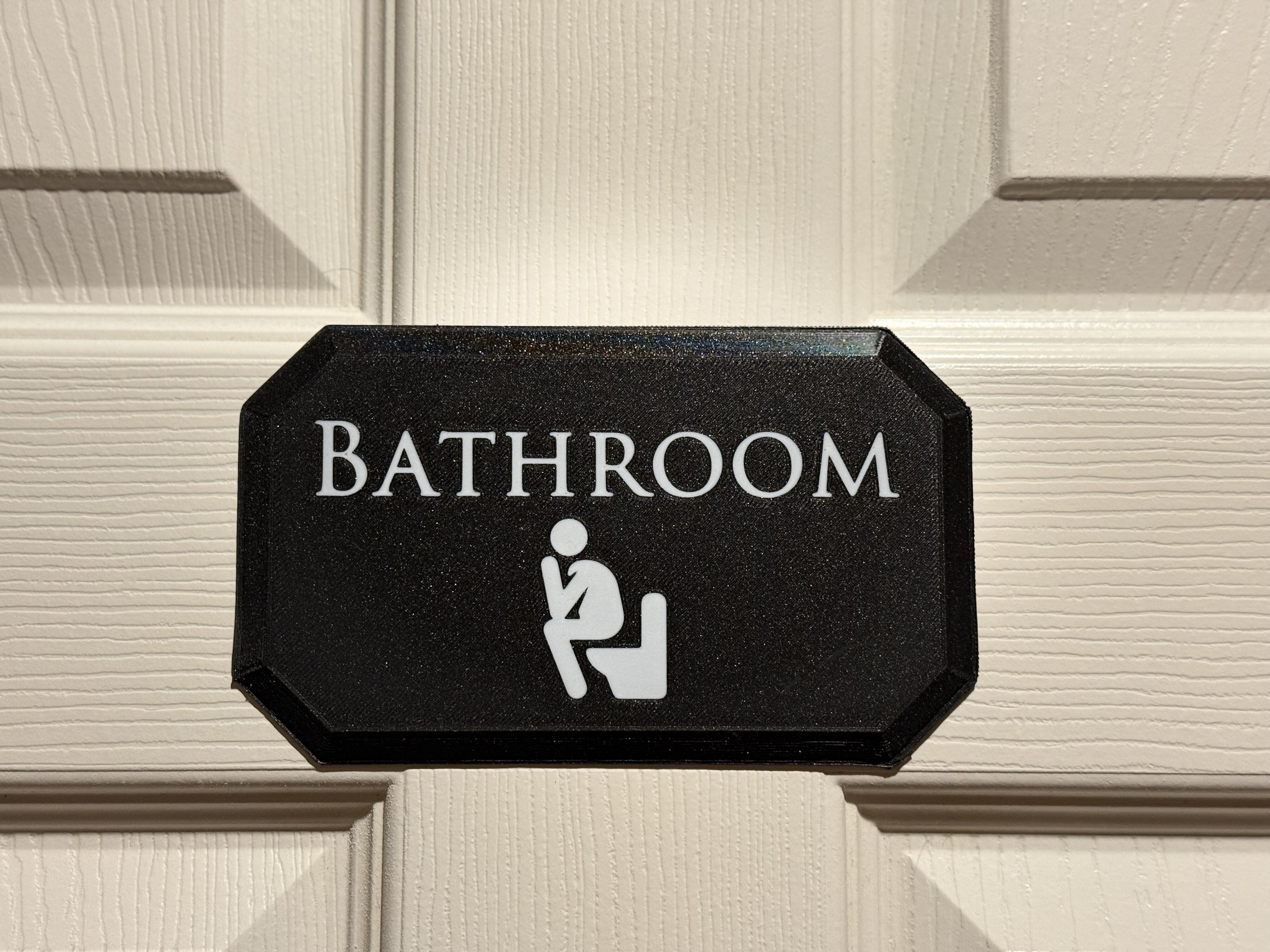 Bathroom Sign Multimaterial