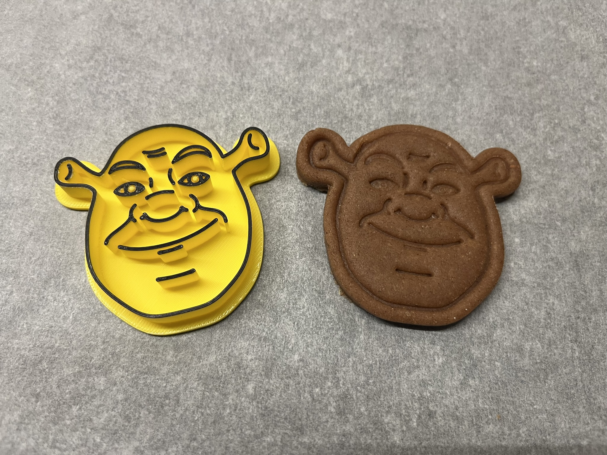 Shrek head cookie cutter