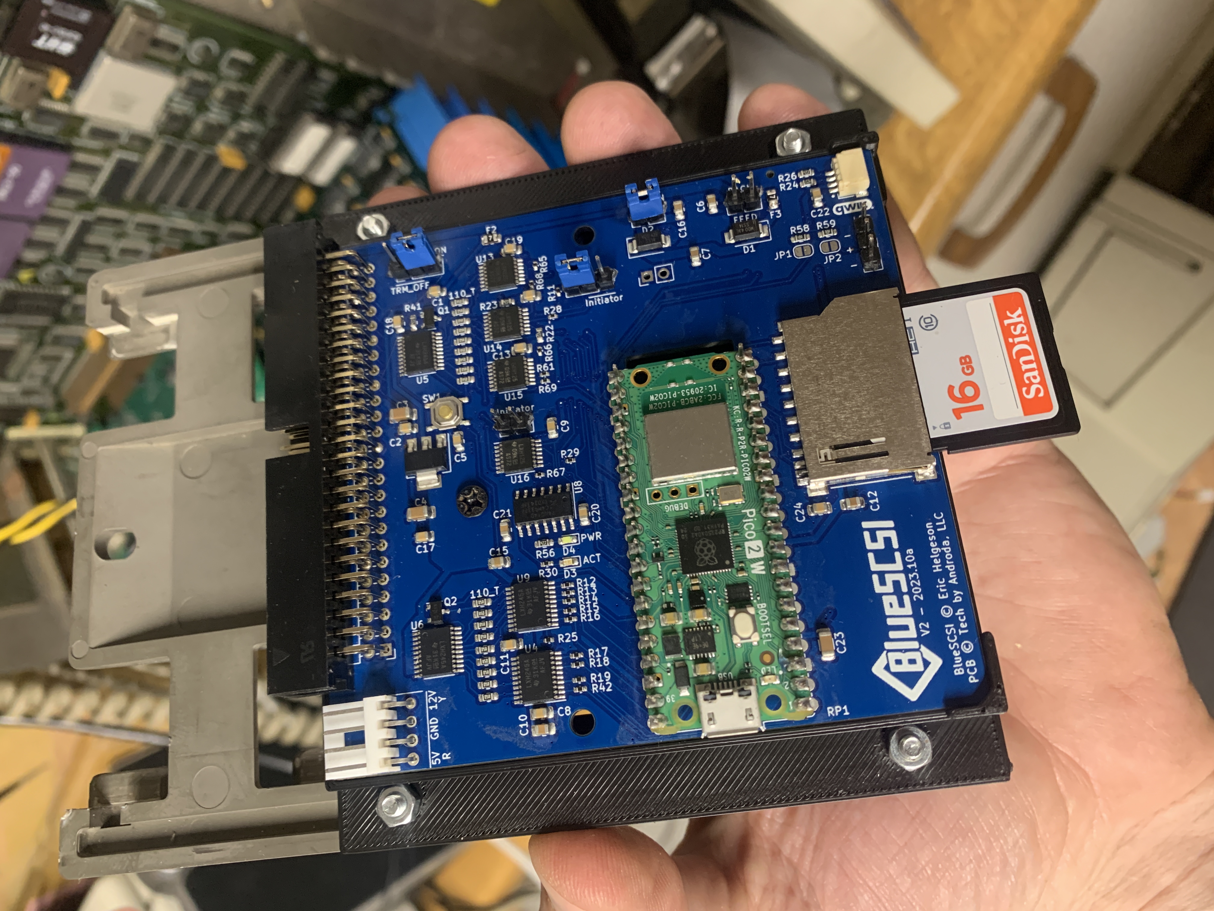 BlueScsi Mount for IBM Model 80/60 Sled
