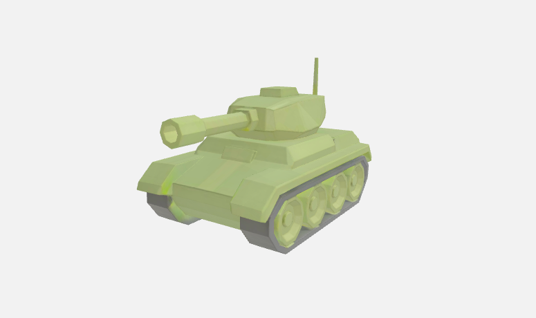 Low poly tank
