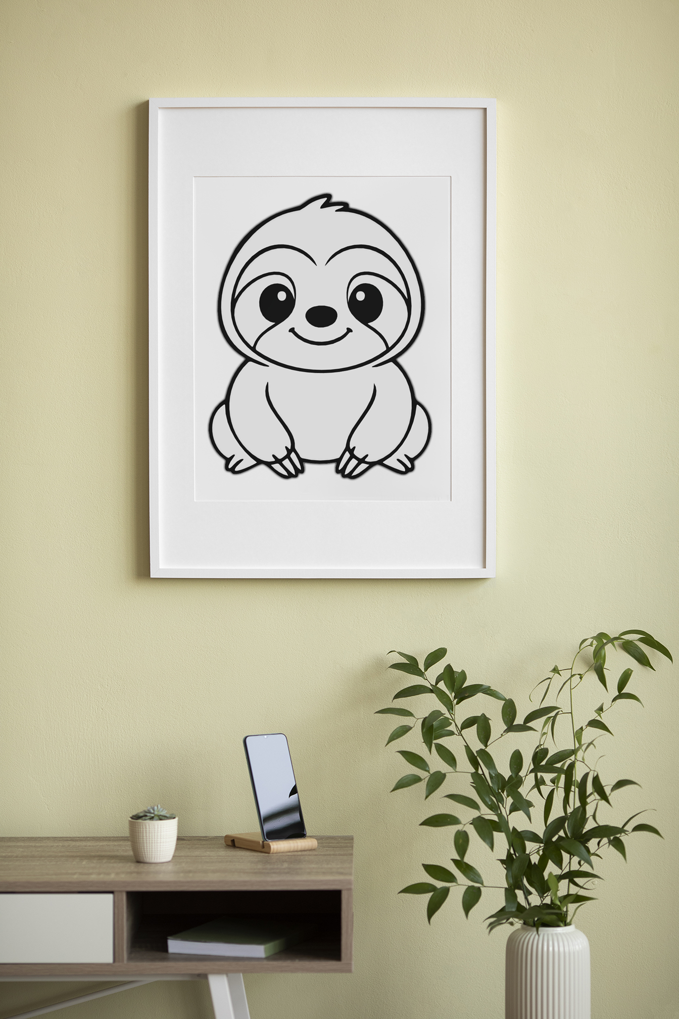 Cute Sloth Wall Art