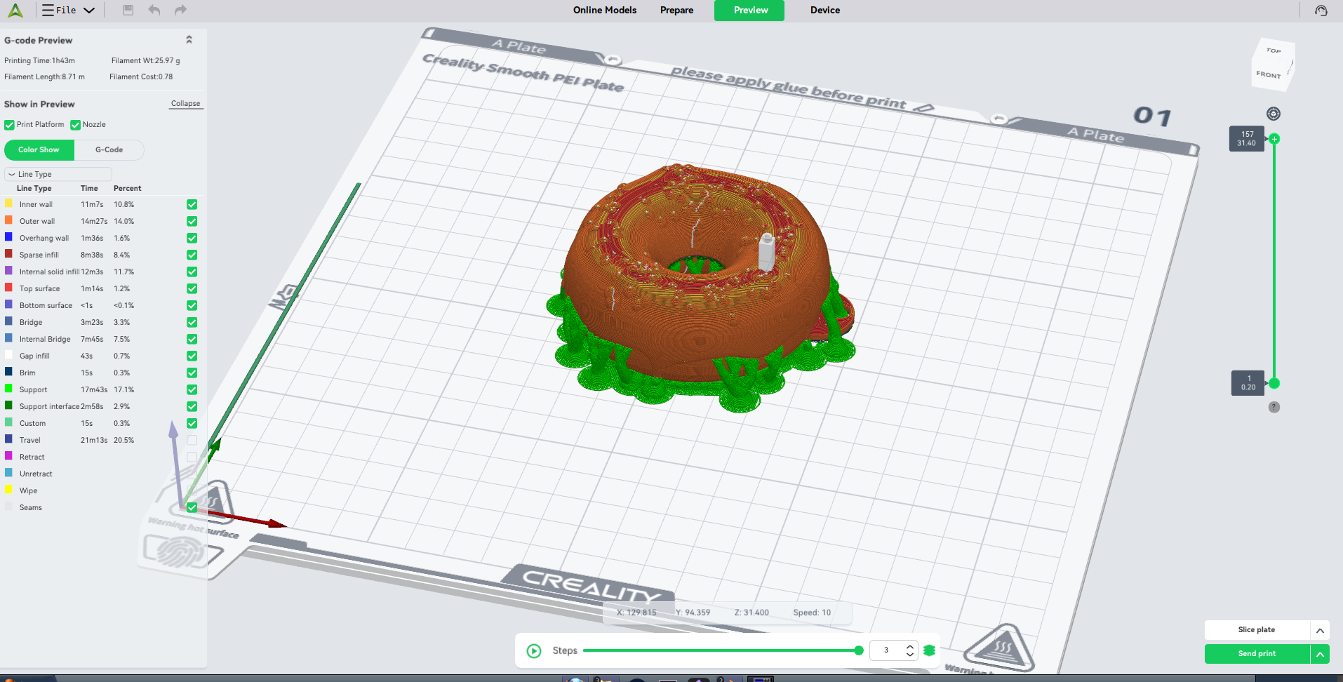 Miniatura 2 do modelo 3D Donut Keychain
