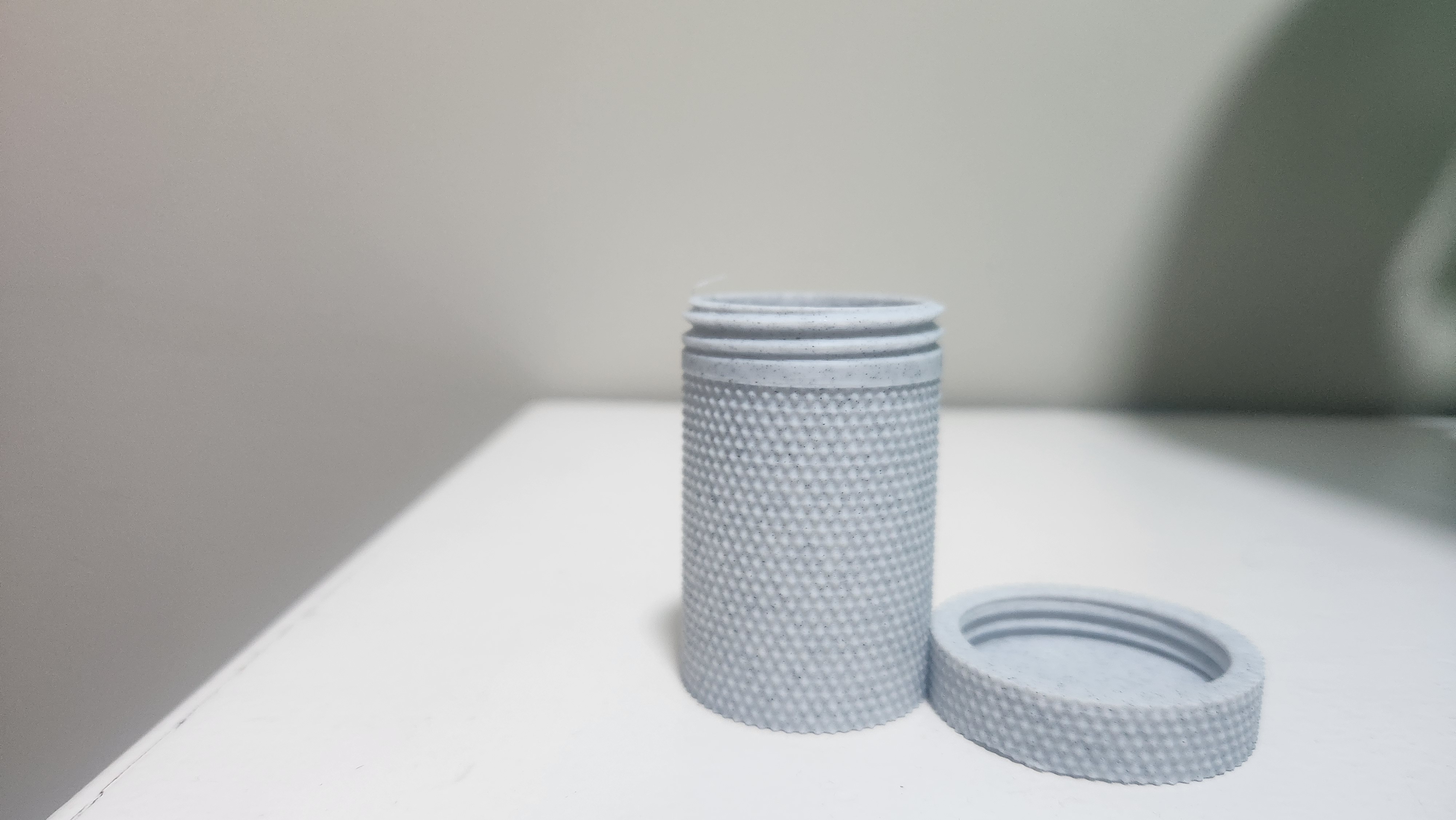 Knurled Storage Container
