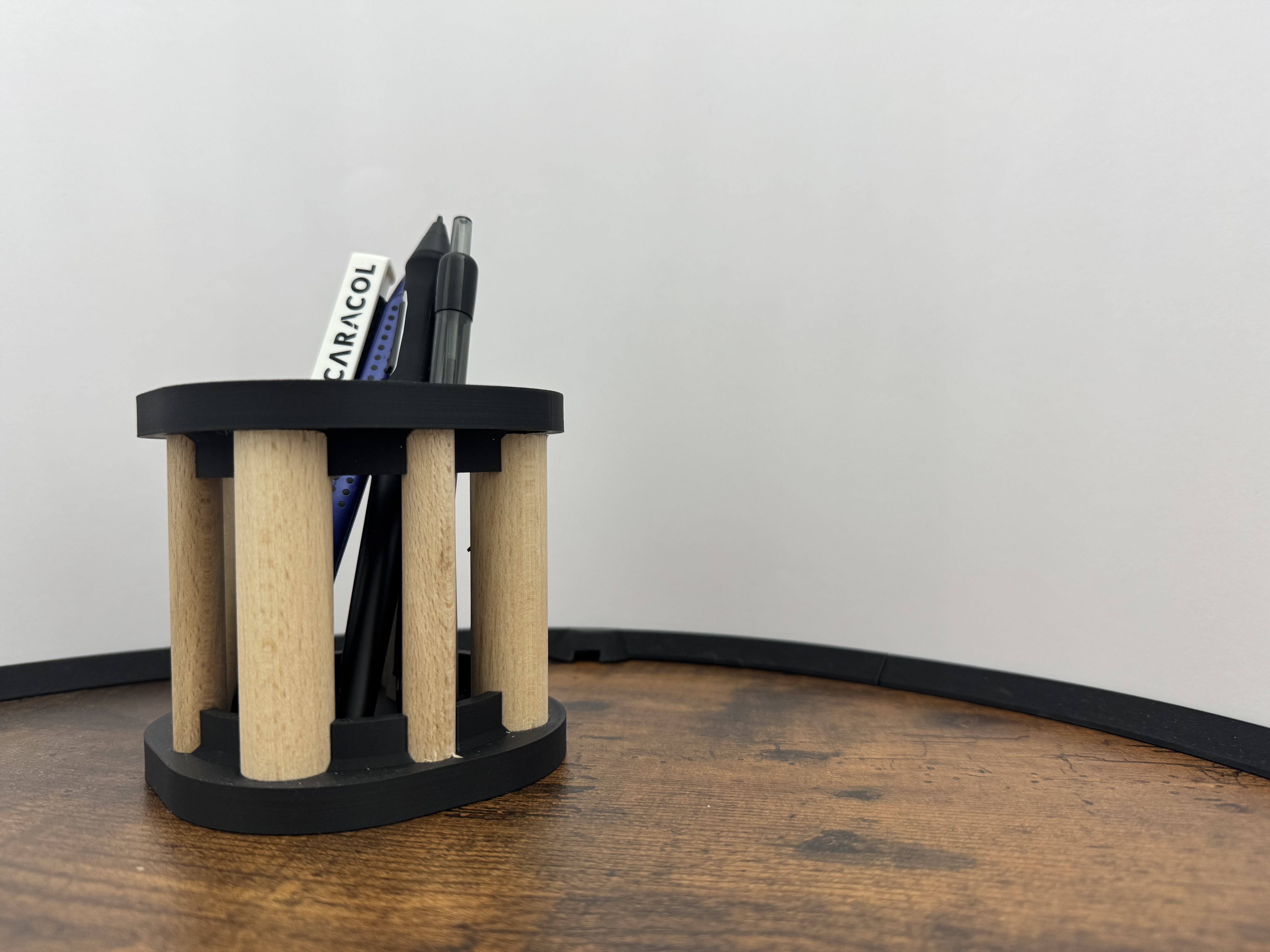 Modern Pen Holder – Wood & 3D Print Hybrid