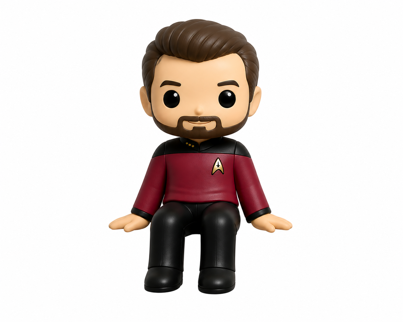 Commander Riker desktop monitor buddy star trek tng