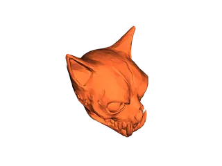 cat skull by Jan Colasanti | Download free STL model | Printables.com