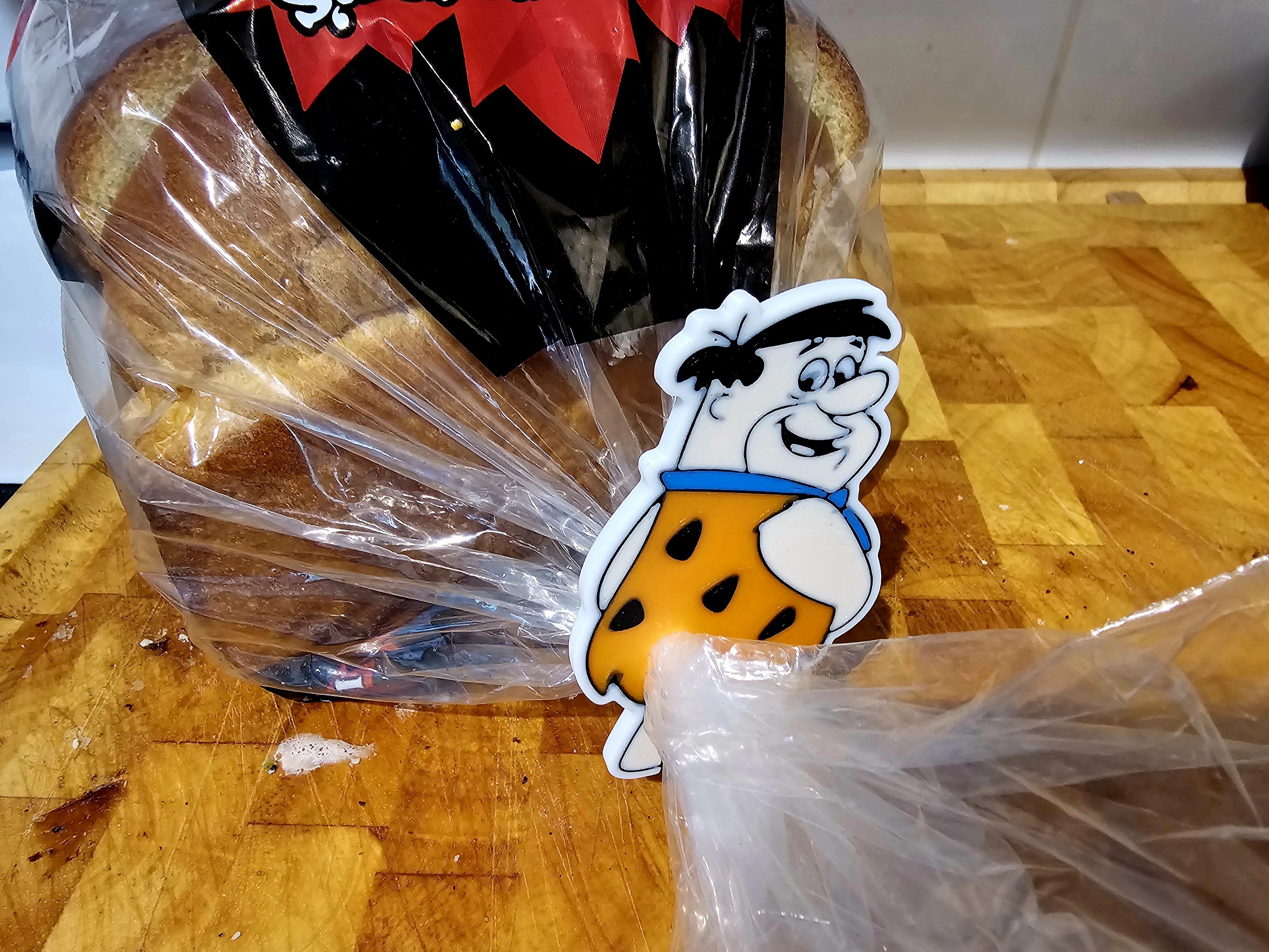 Fred Flintstone Butt Bread Clip – Bag Closure