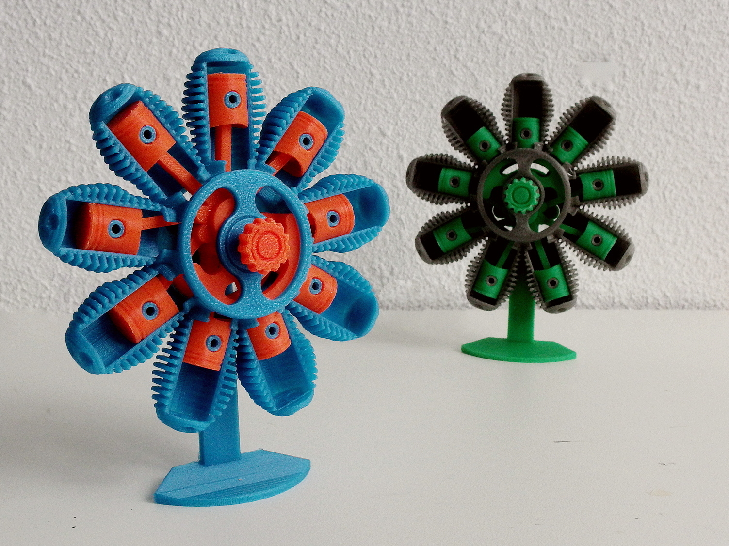 9 Cylinder Radial/Rotary Engine Fidget