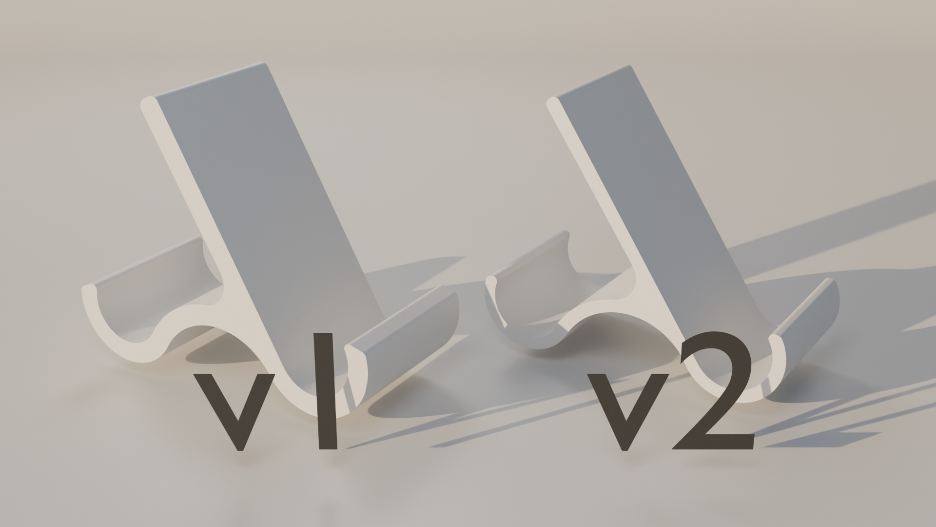 Elegant Phonestand v1 & NEW "v2"!