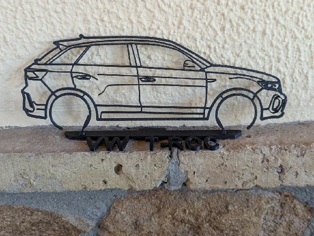 Volkswagen T-ROC Silueta con base de pie