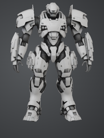 Dragon Destroying Mech 3D model