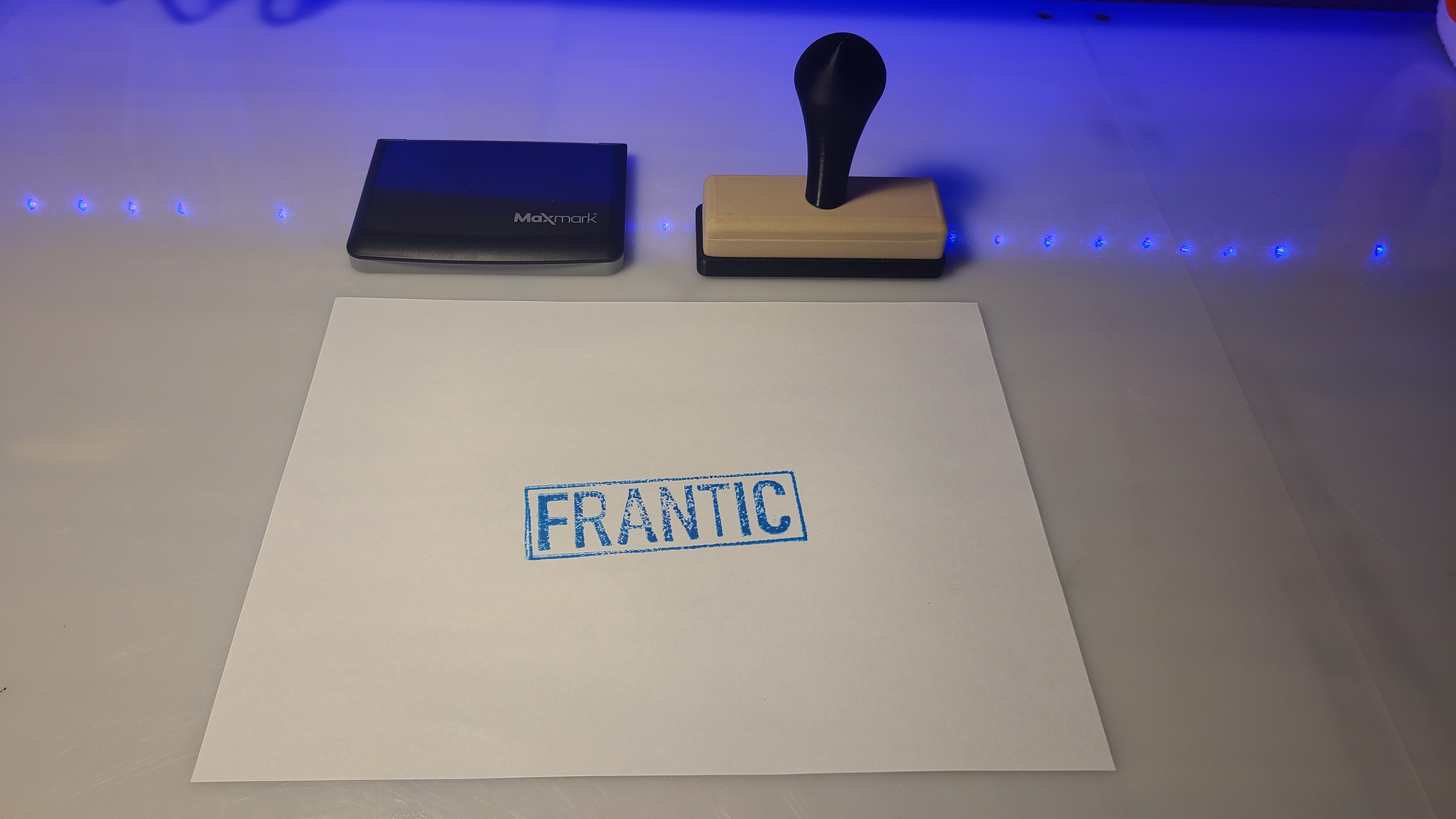 "FRANTIC" Stamp
