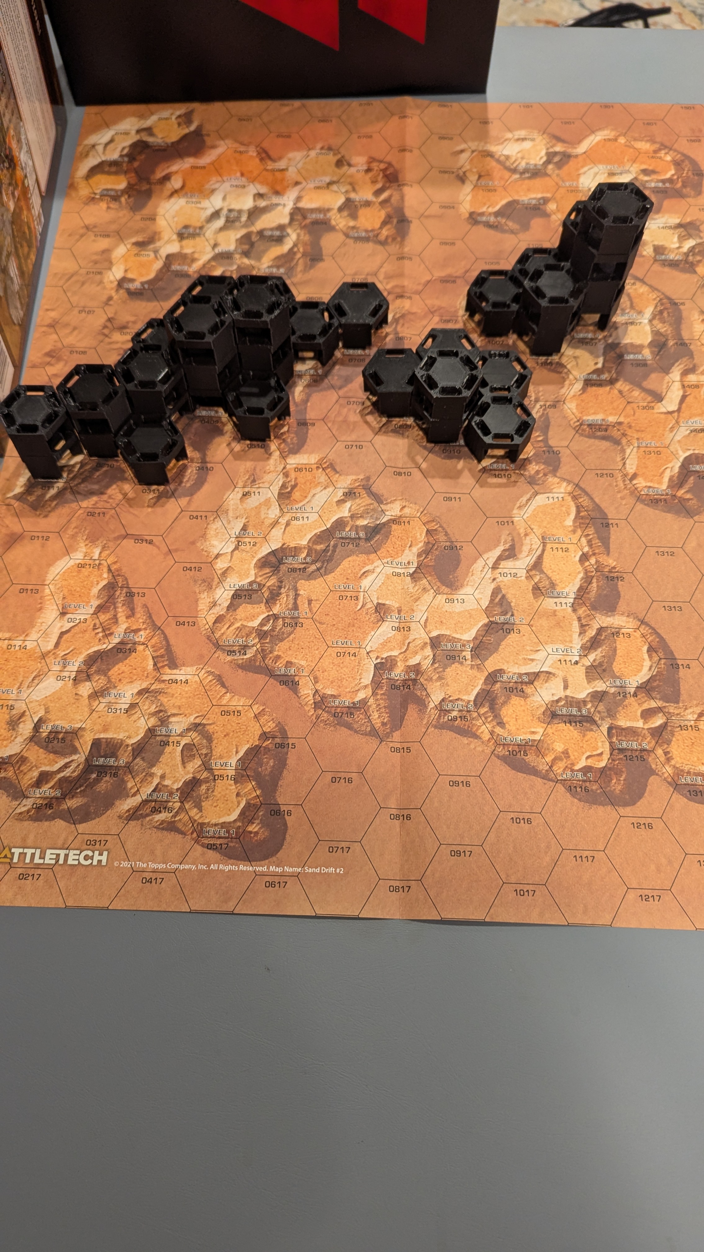 Miniatura 3 do modelo 3D Nesting, Modular, Stackable Hex Terrain, Single Hex