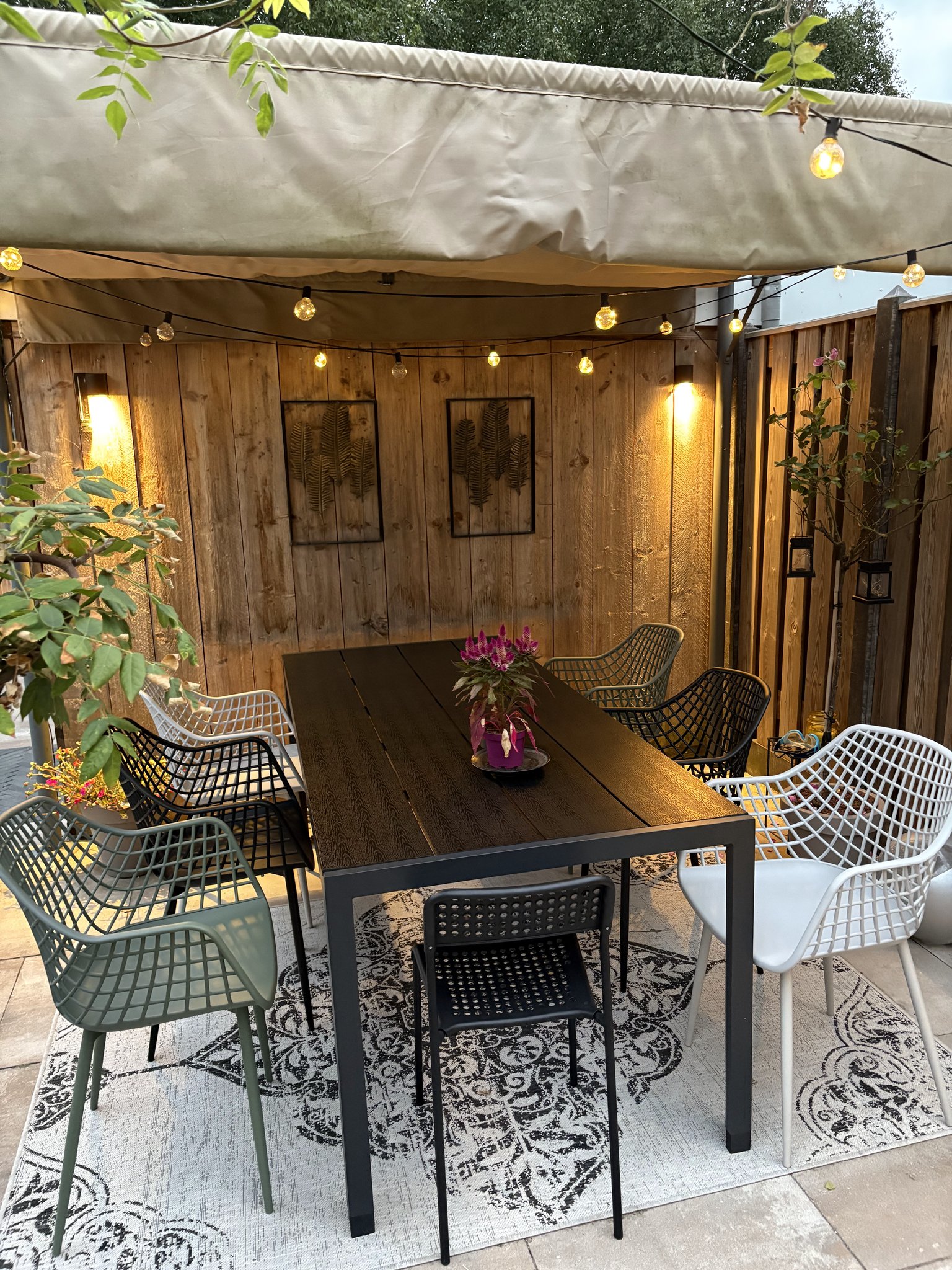 Higher leggs for Jysk outdoor table