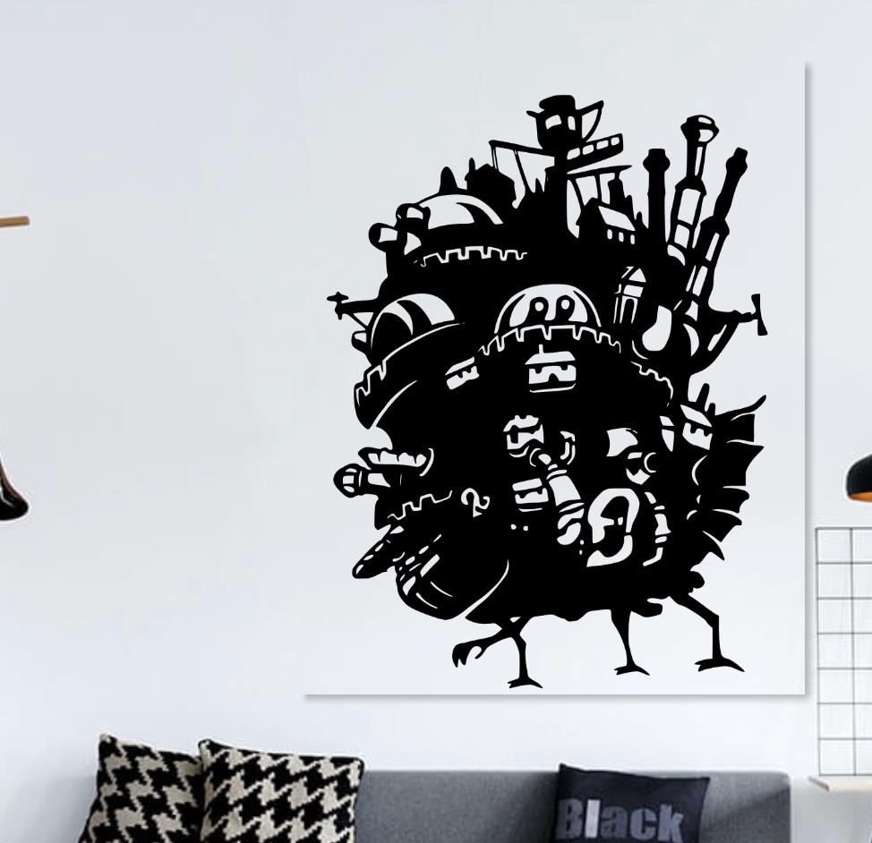 Howl's Moving Castle 2d Wall art