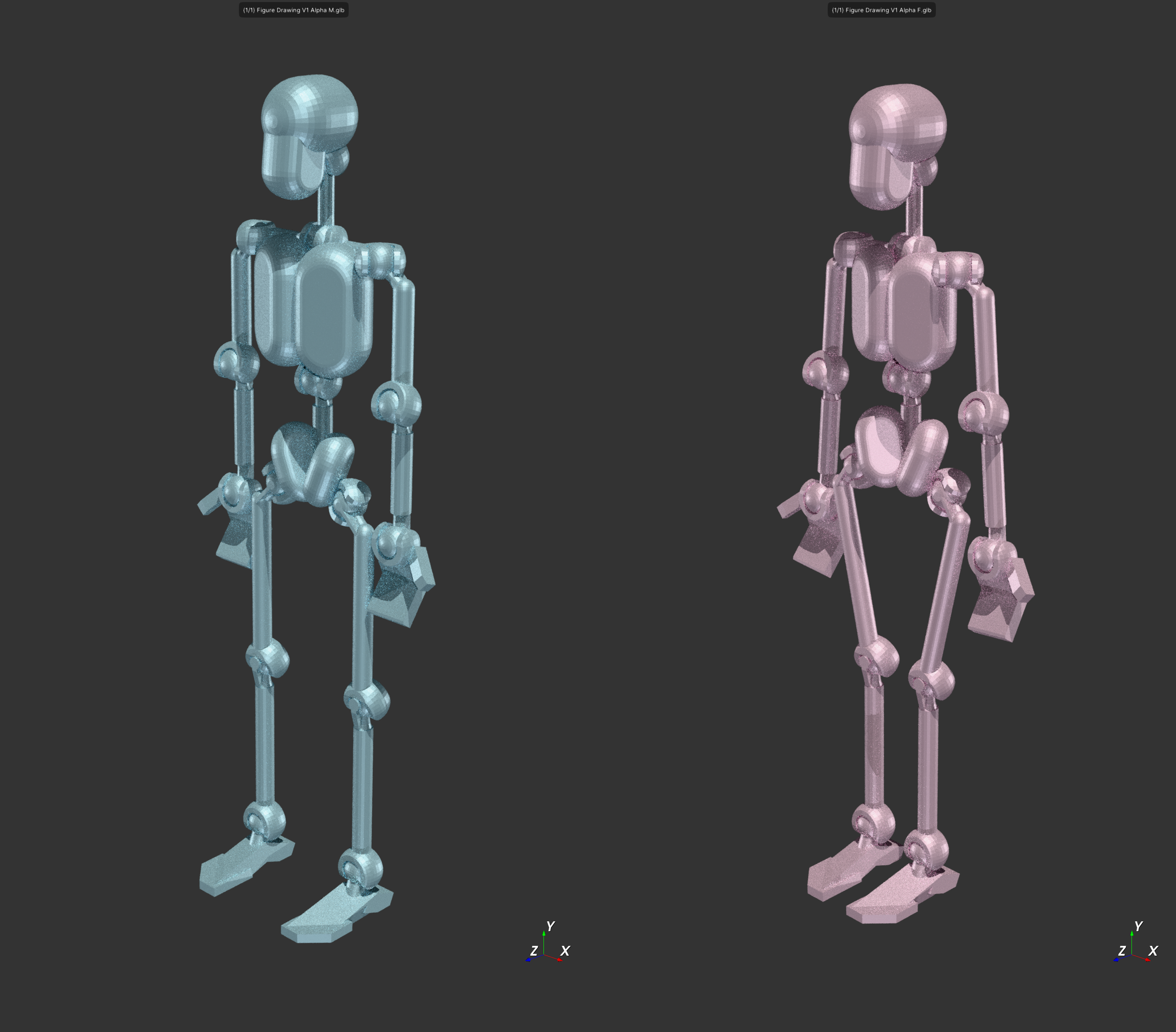 Drawing Reference Skeleton, Simplified (Early Alpha Release)