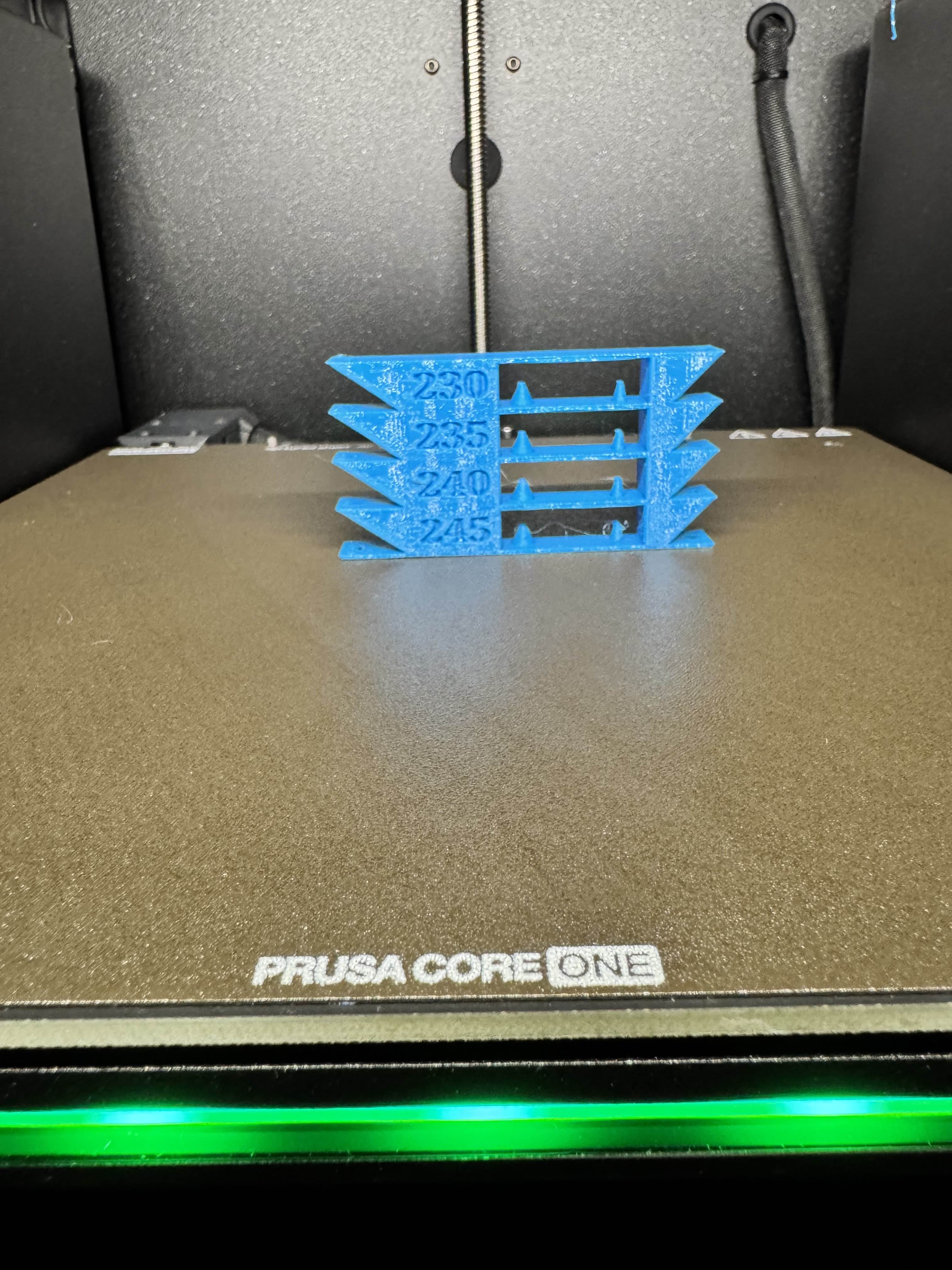 Smaller range PETG Temperature Tower