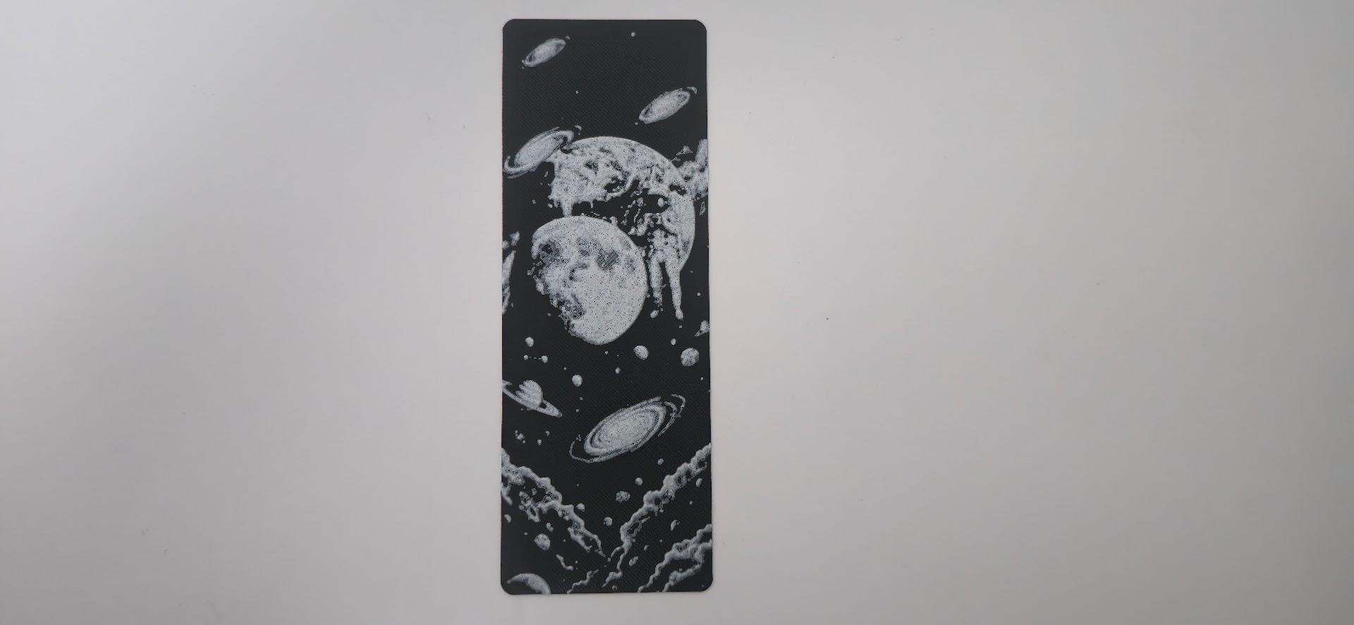 Moons Planets Galaxy Space Bookmark