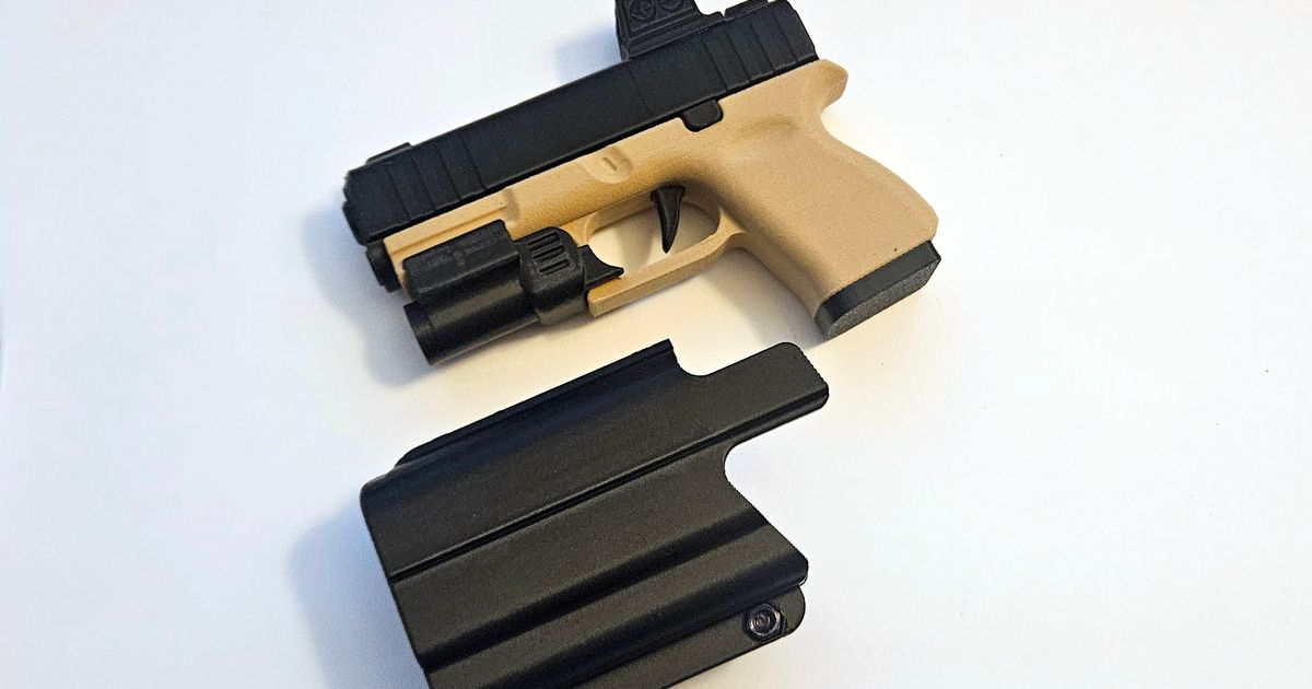 Holster for Glock Fidget Keychain – 3D-Printed Mini Slide-Action