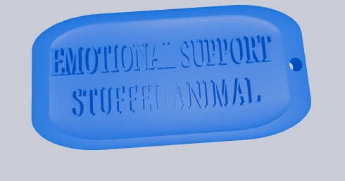 Various ESSA (Emotional Support Stuffed Animal) Keychains