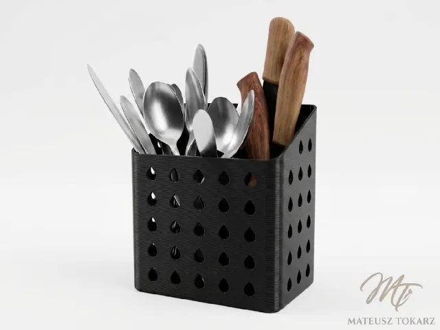 Teardrop Cutlery Drainer | 2 Sections