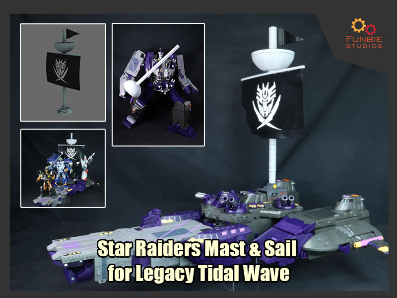 Star Raiders Mast & Sail for Transformers Legacy Tidal Wave