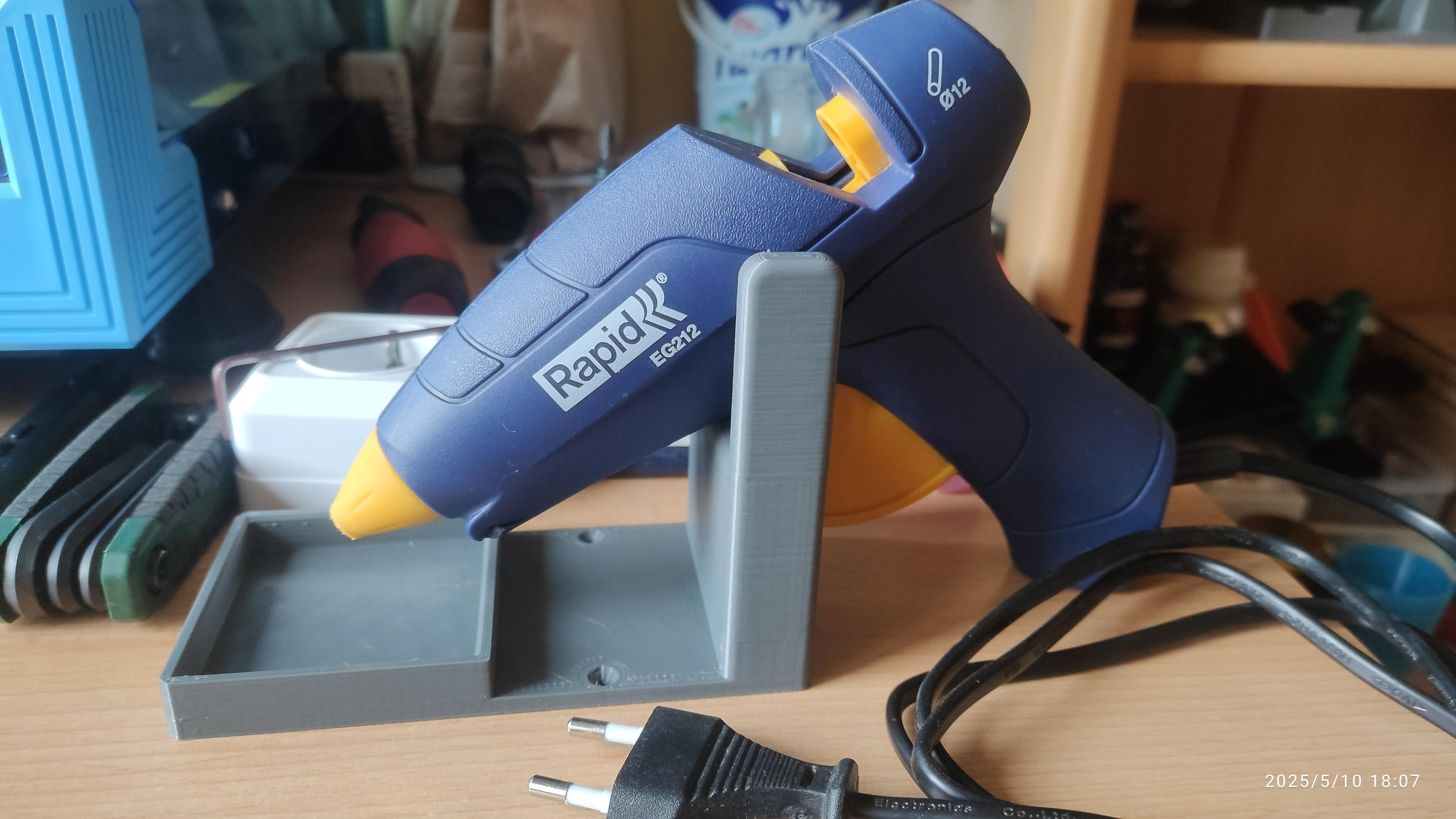 Rapid EG212 Hot Glue Gun Holder 3D model thumbnail
