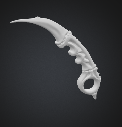 Miniatura 3 do modelo 3D Bone Dagger