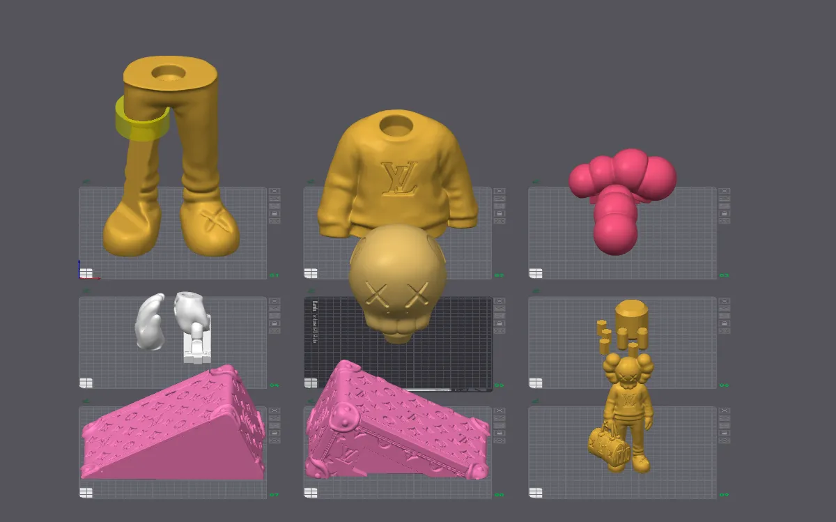 Kaws X LV by RKB Studio | Download free STL model | Printables.com