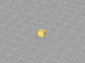 test cube 5 x 5 x 5 mm