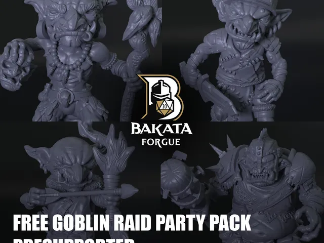 Free STL Pack - Goblin Raid Party