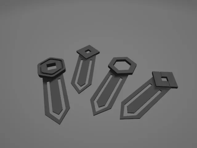 Universal bookmarks with patterns roblox, robux, roblox studio, hexagon (easy to print)