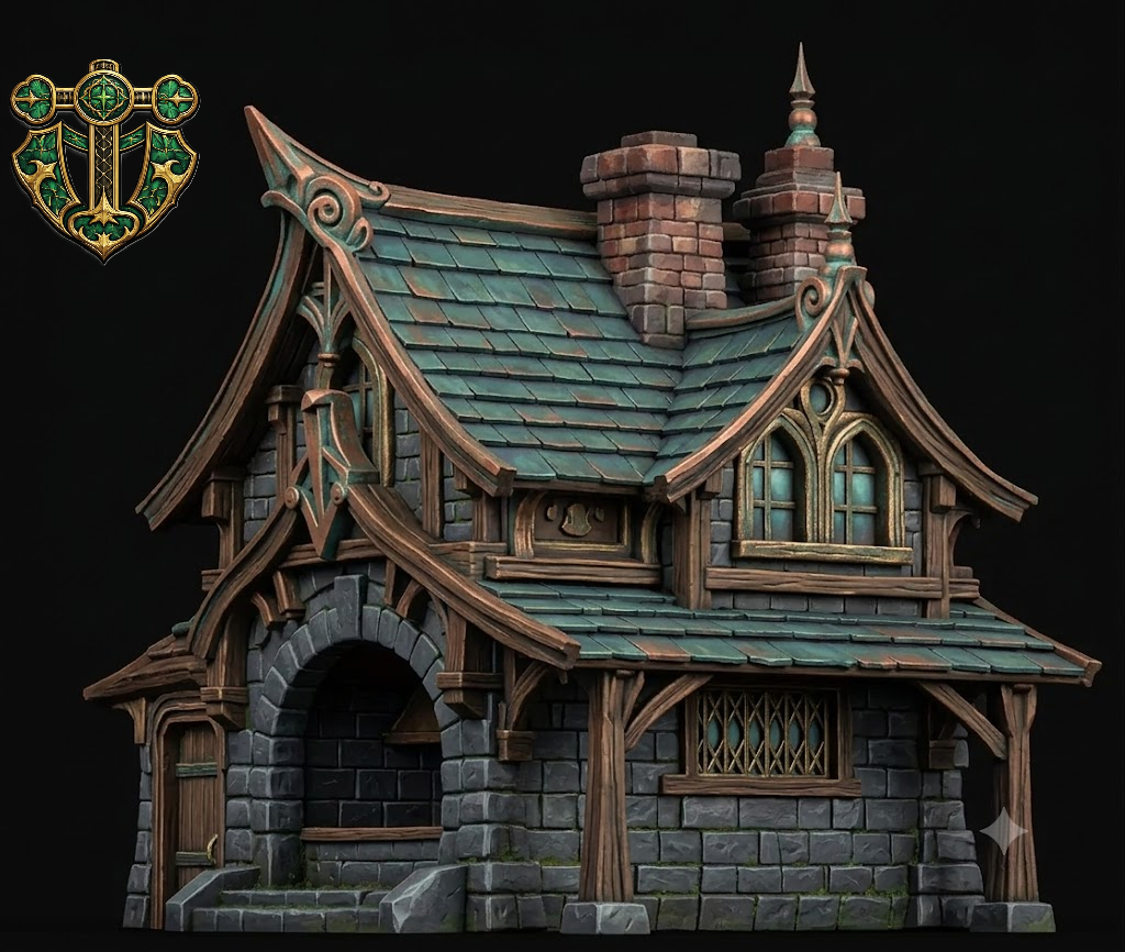 Elven Blacksmith Shop, Town Set Piece