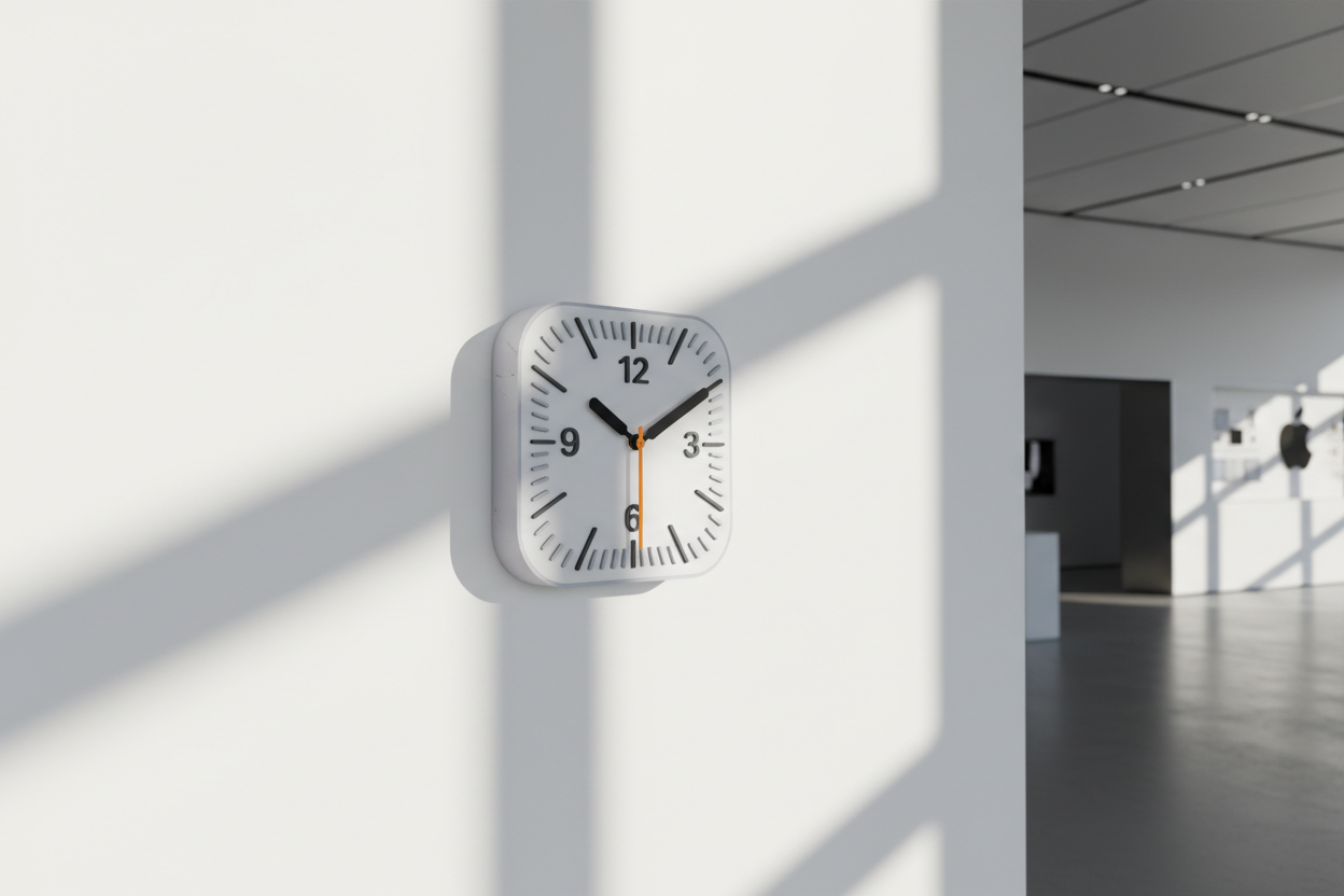 Apple-Inspired Minimal Wall Clock — thumbnail 3