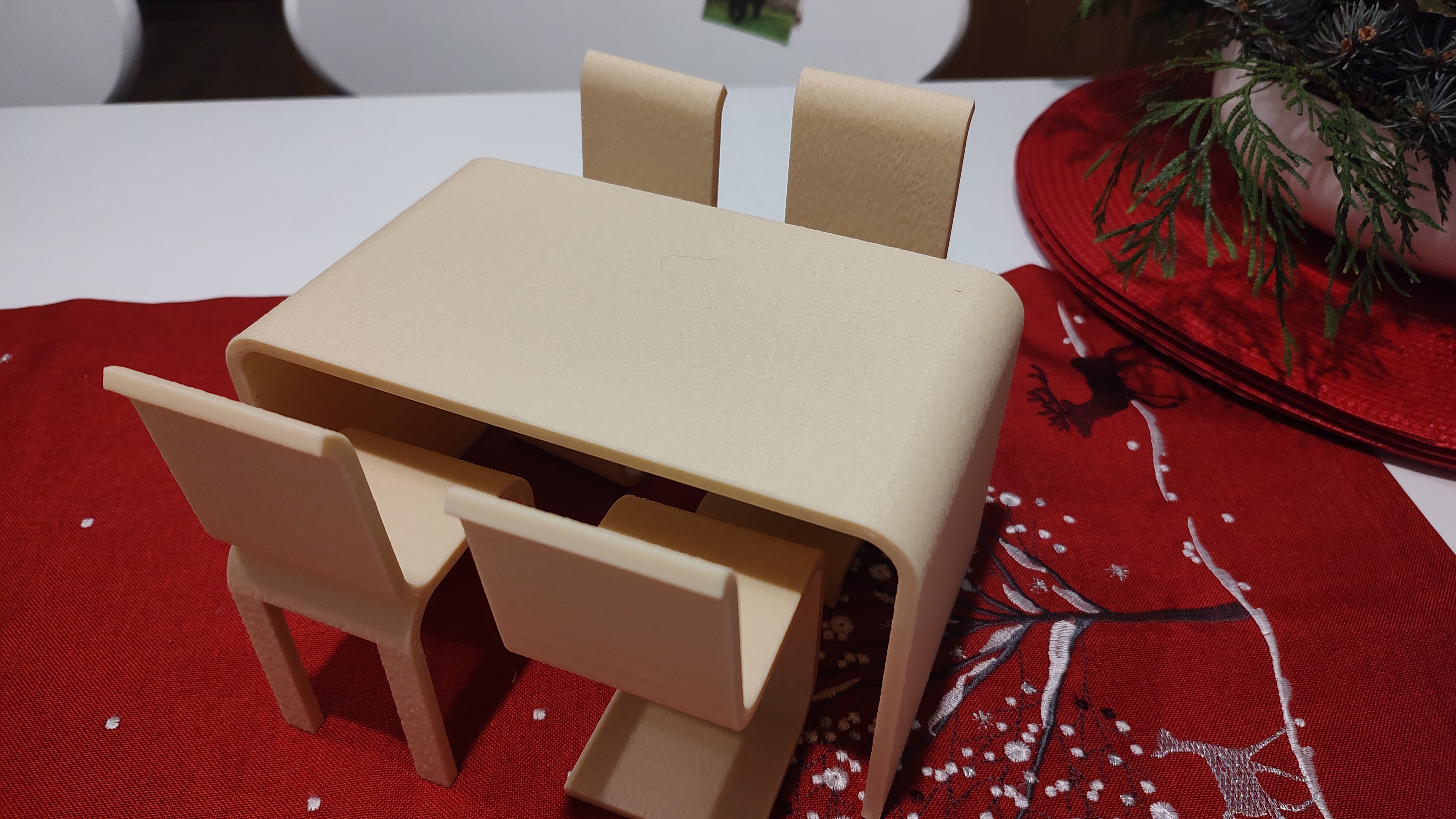 Dining Table with Chairs for Barbie