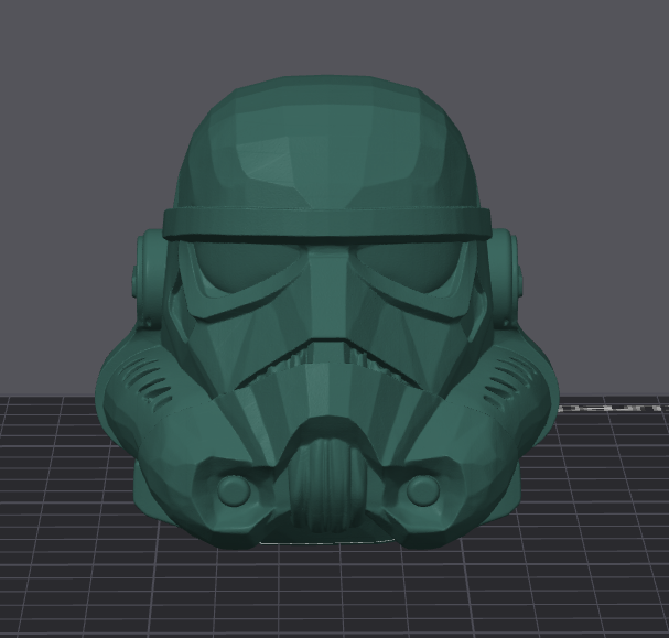 Low Poly Stormtrooper Helm — miniatura 2