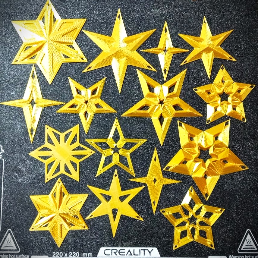 Stars Ornaments — Single Piece