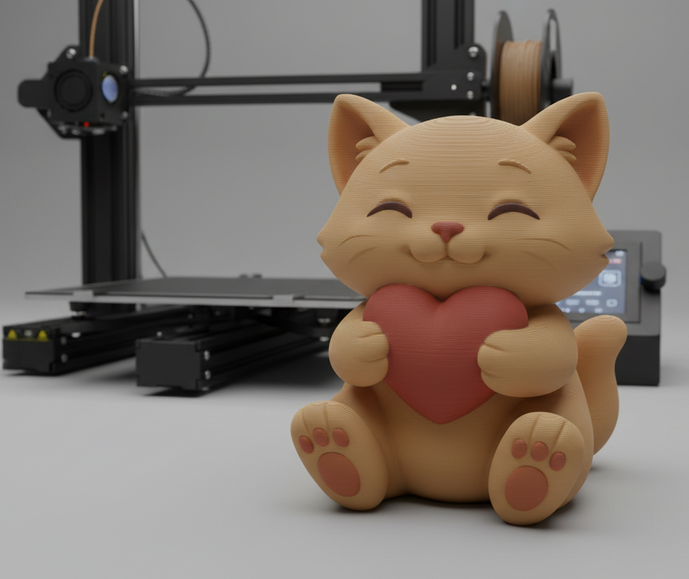 Cute love cat
