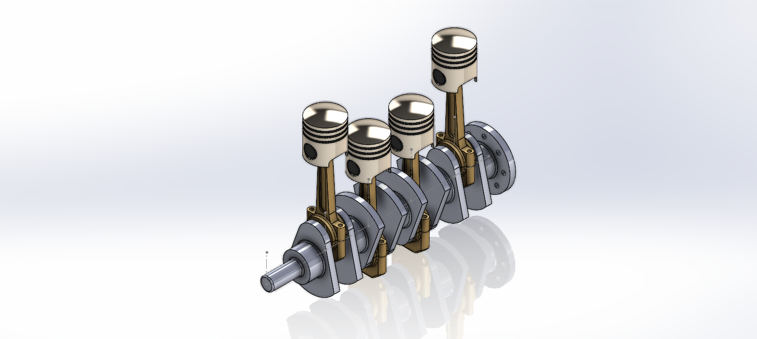 4-cylinder crankshaft
