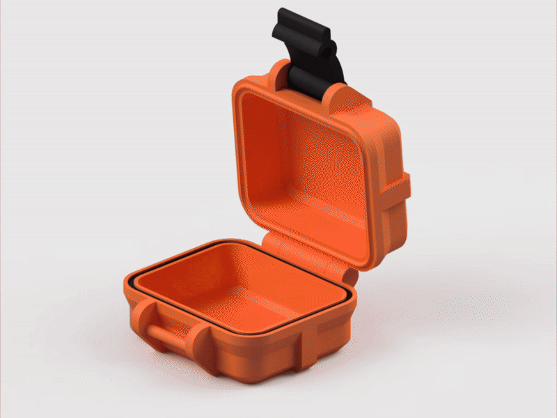 Mini rugged box 3D model thumbnail