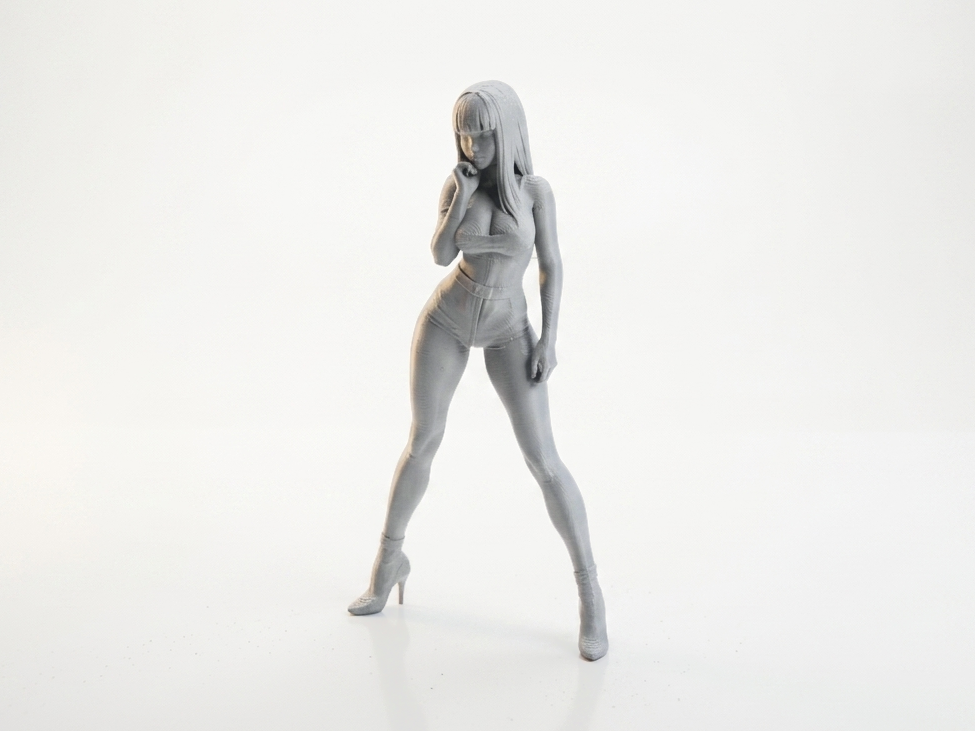 Skinny Lady Figurine Female Character 3D Printable