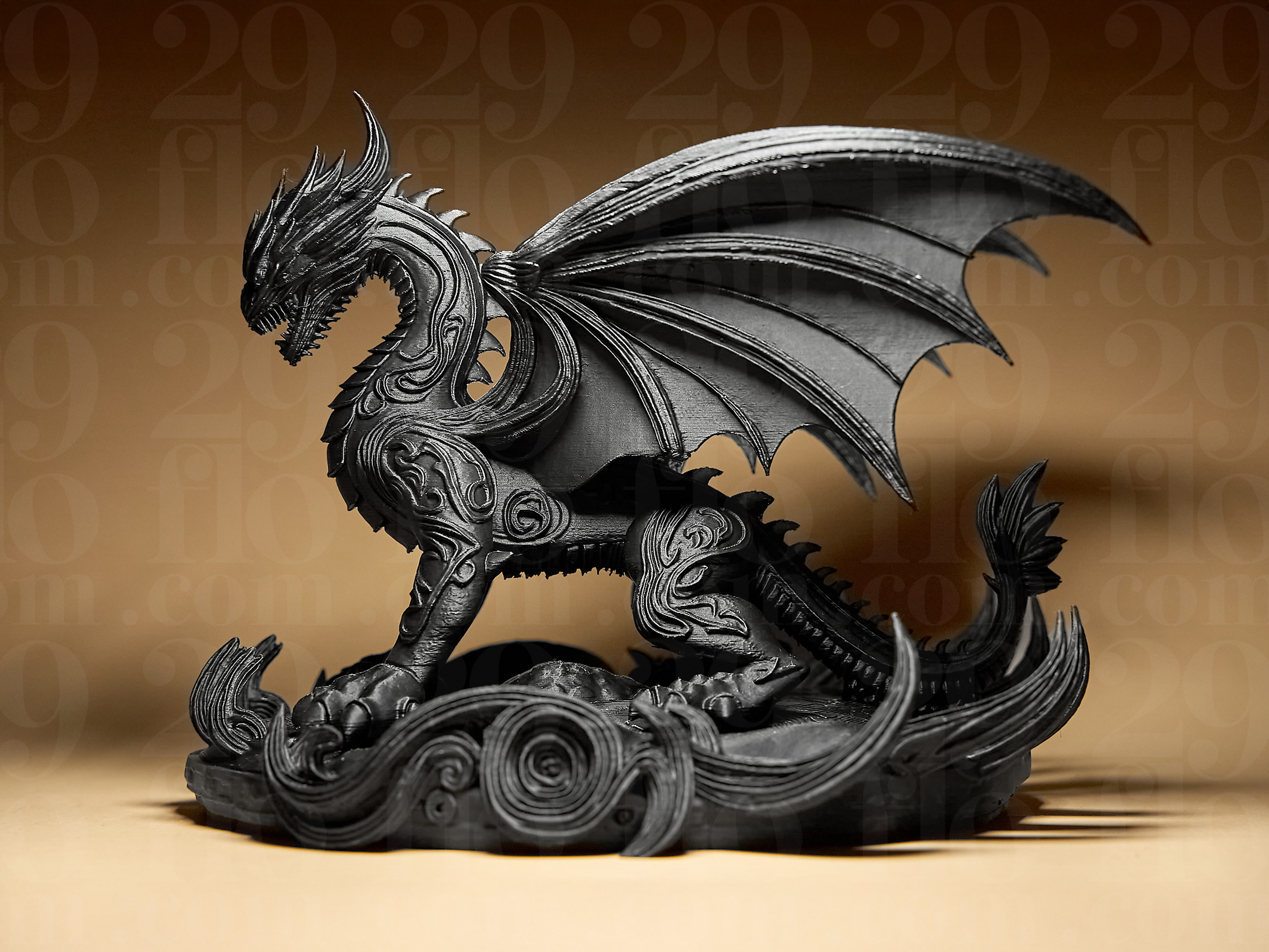 Miniatura 3 do modelo 3D Dragon Statue